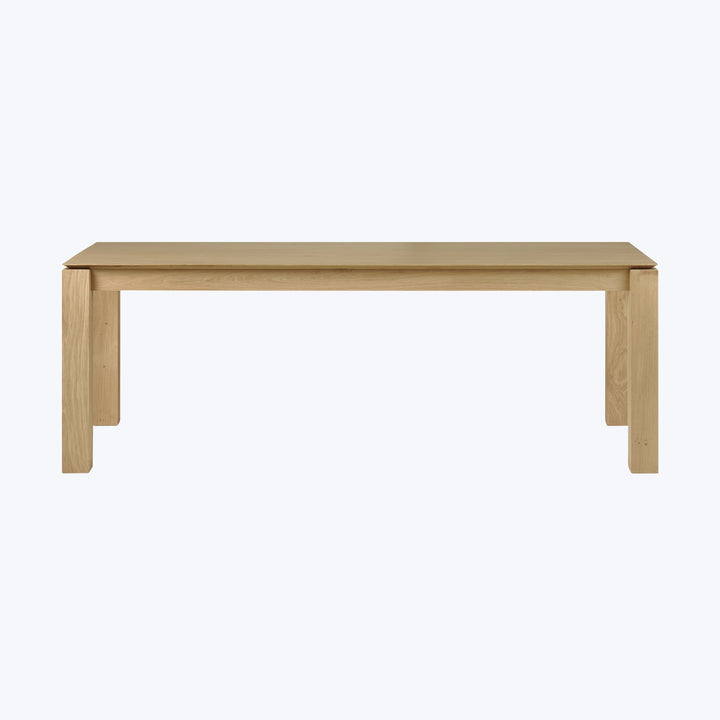 Oak Slice Dining Table 87"