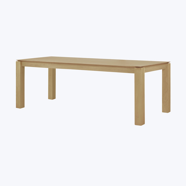 Oak Slice Dining Table 87"