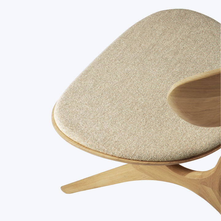 Eye Lounge Chair Upholstered Oak