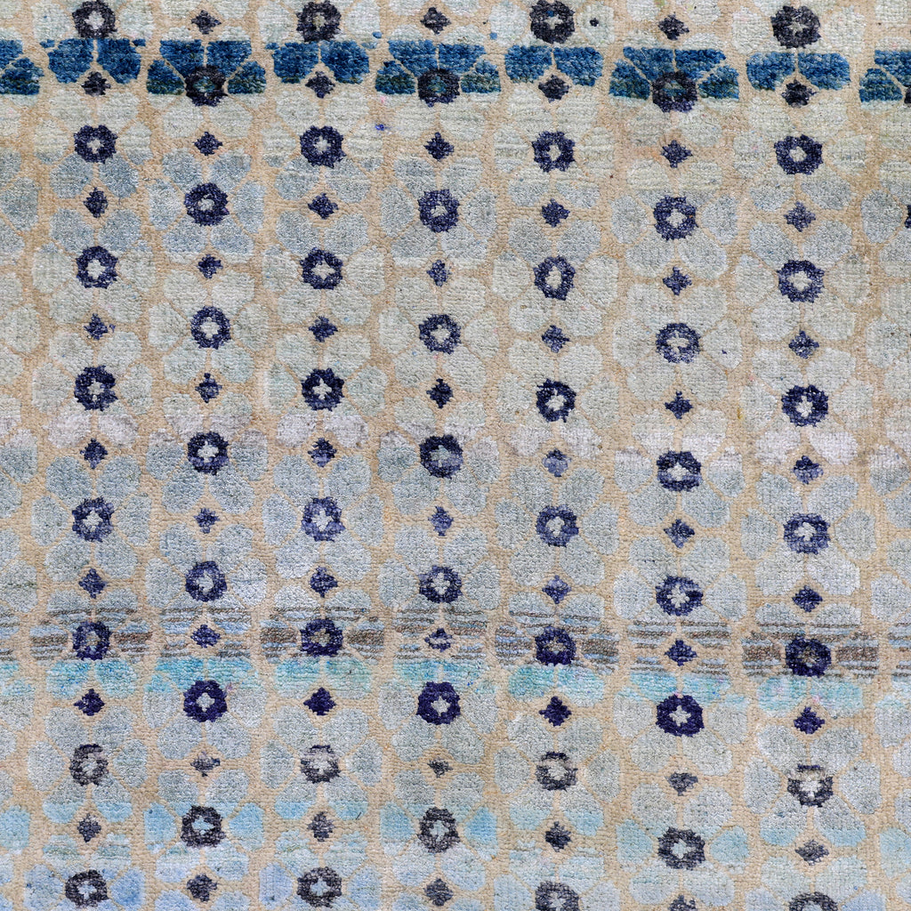 Blue Alchemy Contemporary Silk Rug - 11'8" x 15'2"