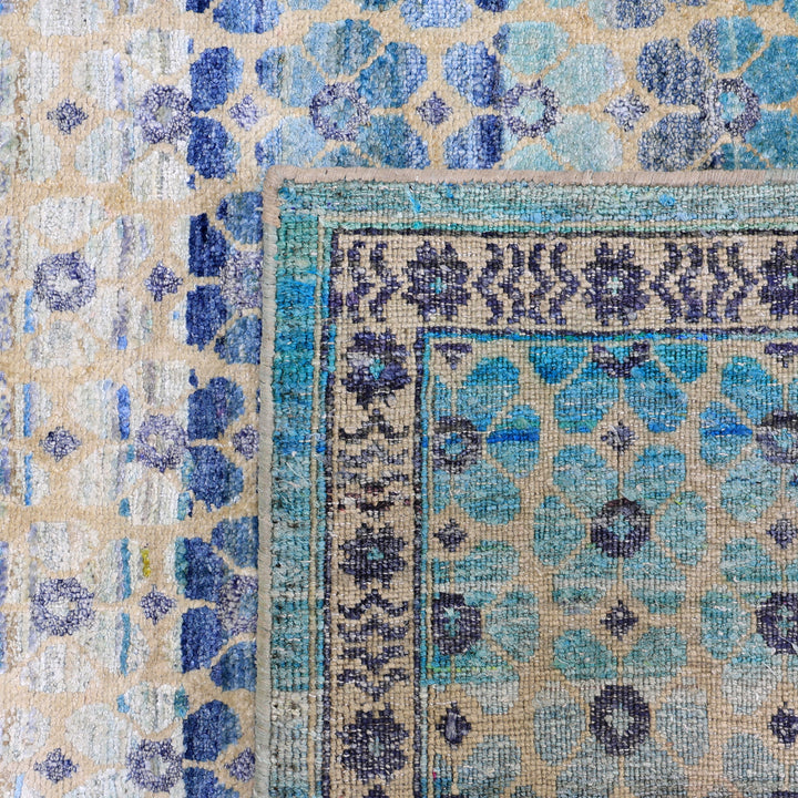 Blue Alchemy Contemporary Silk Rug - 11'8" x 15'2"