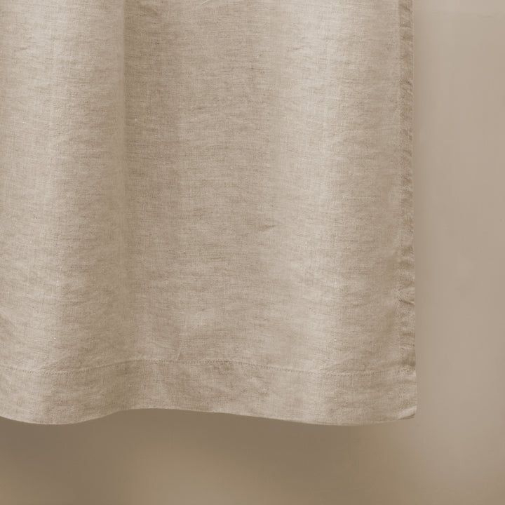 Natural Flax Linen Shower Curtain