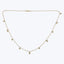 Contemporary 14K Yellow Gold Baguette Diamond Scatter Necklace