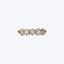 Contemporary 18K Rose Gold Old Mine Cut Diamond Band