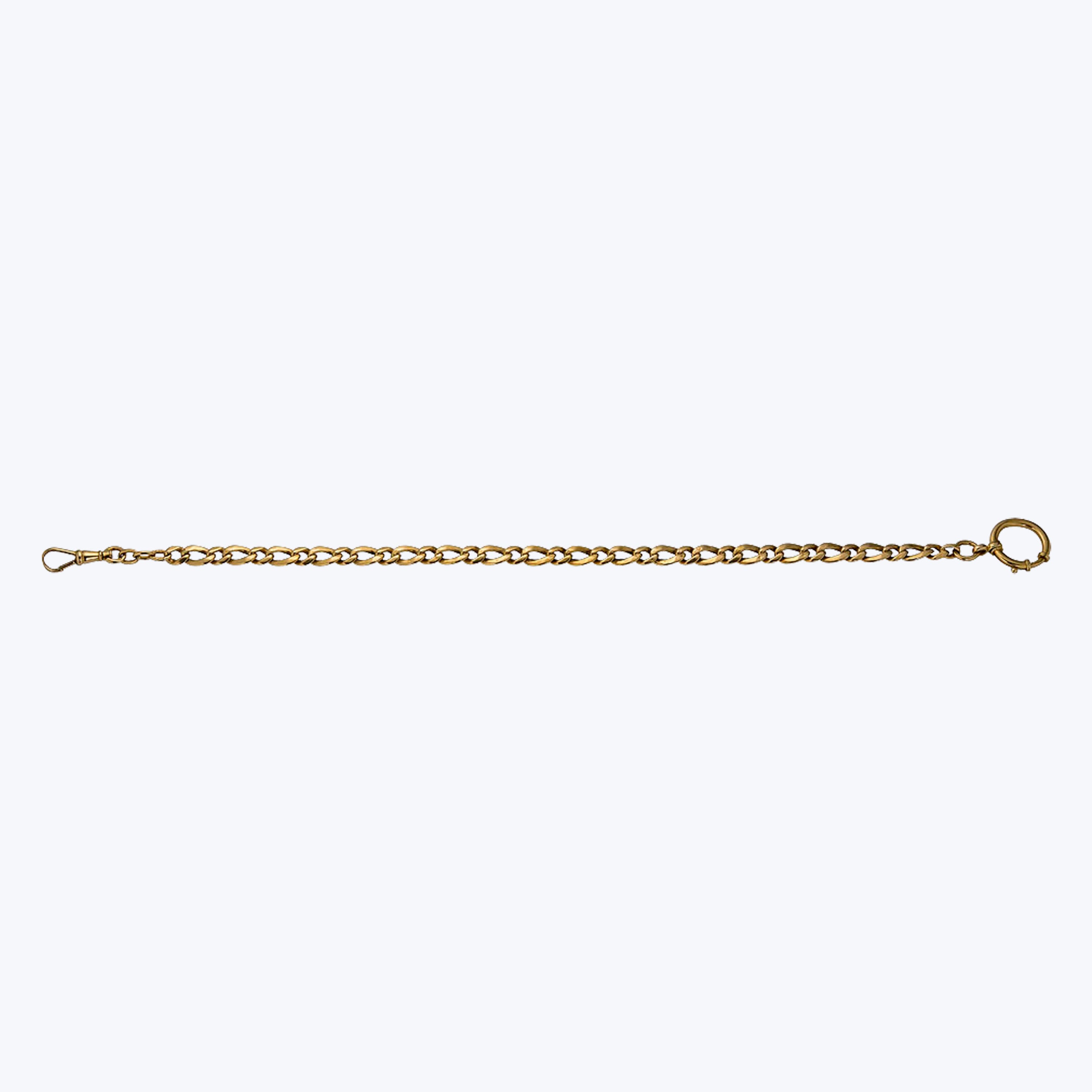 Antique 14K Rose Gold Vest Chain Bracelet