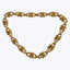 Italian Vintage 18K Yellow Gold Chunky Knot Motif Necklace and Bracelet