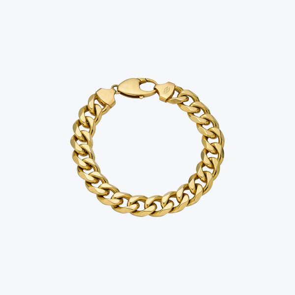 Vintage Italian 14K Yellow Gold Link Bracelet