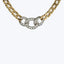 Vintage 14K Yellow Gold Diamond Curb Link Necklace