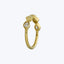 Contemporary 18k Yellow Gold Diamond Navette Ring