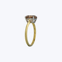 Contemporary18K Yellow Gold Octagonal Cut Diamond Solitaire Ring