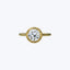 Contemporary 18K Yellow Gold Diamond Solitaire Ring