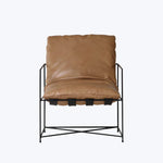 Cyrus Leather Chair Tan