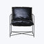 Cyrus Leather Chair Black