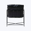 Cyrus Leather Chair Black