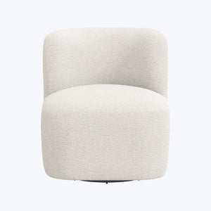 Nia Swivel Chair Sherpa Natural - hover