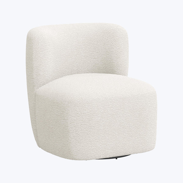 Nia Swivel Chair Sherpa Natural