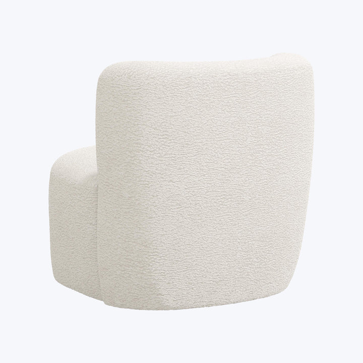 Nia Swivel Chair Sherpa Natural