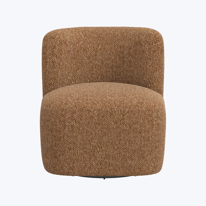 Nia Swivel Chair Woolen Pecan