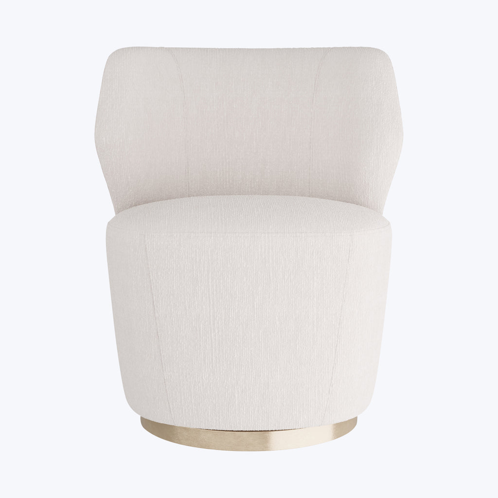 Gramercy Poppy Swivel Chair Boucle Cloud