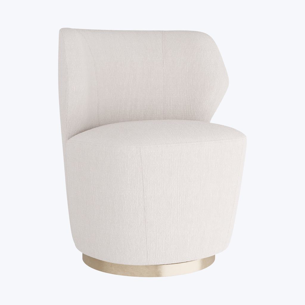 Gramercy Poppy Swivel Chair Boucle Cloud