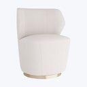 Gramercy Poppy Swivel Chair Boucle Cloud