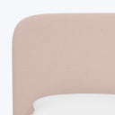 Emme Tall Platform Bed Velvet Blush / Twin