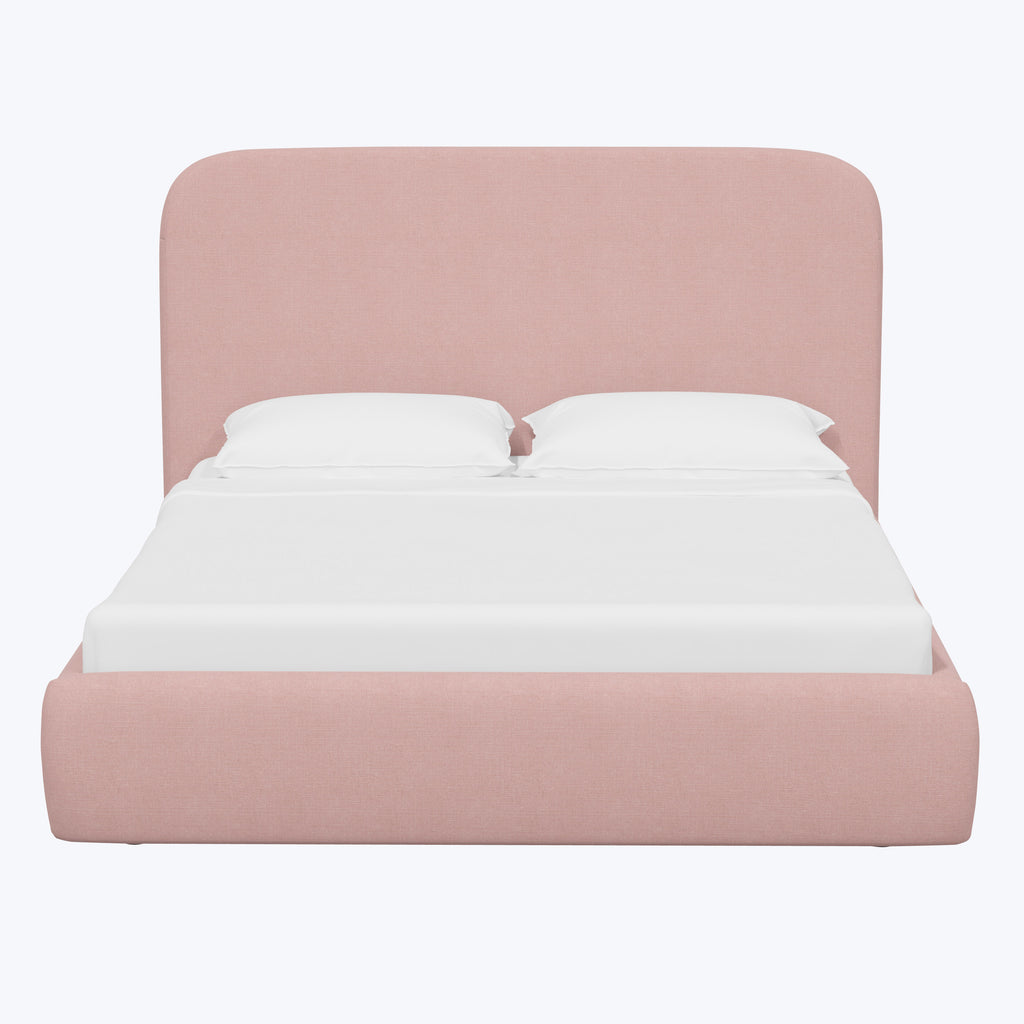 Emme Tall Platform Bed Linen Blush / Twin