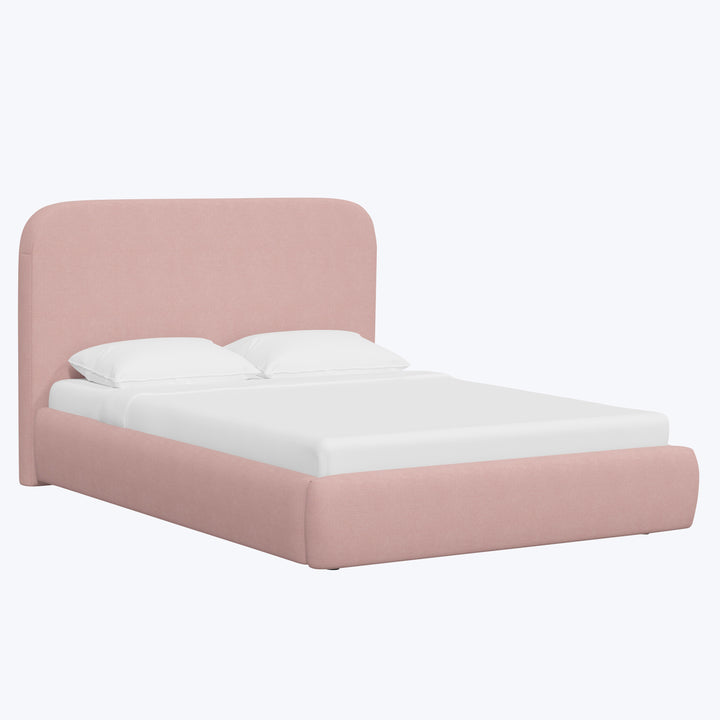 Emme Tall Platform Bed Linen Blush / Twin