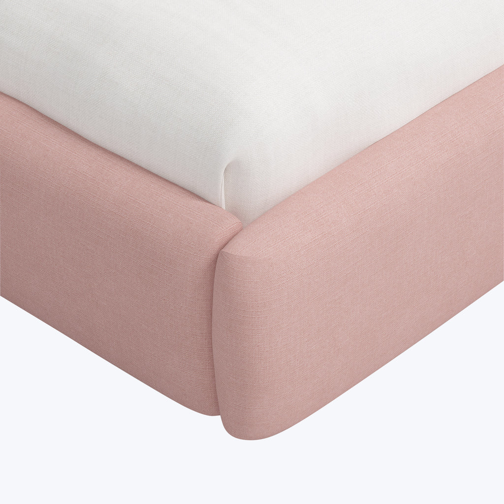 Emme Tall Platform Bed Linen Blush / Twin