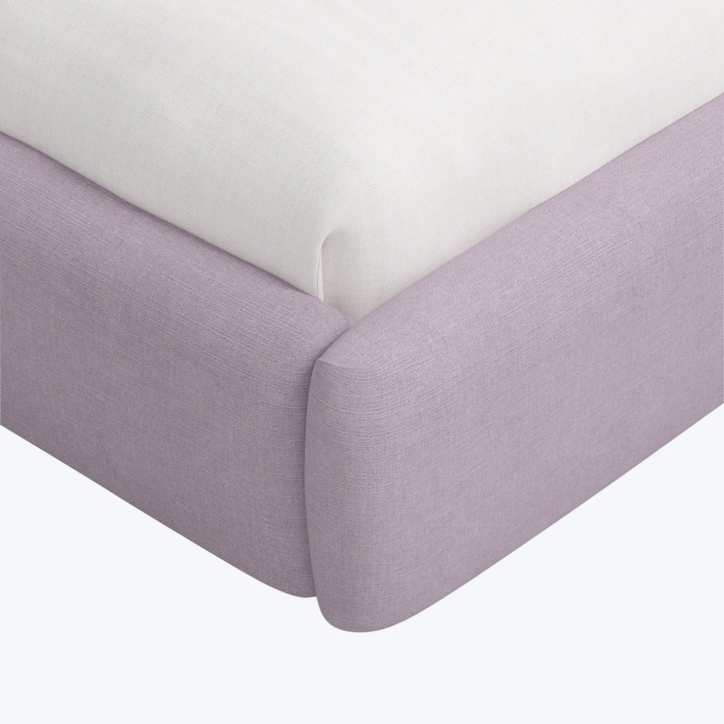 Emme Tall Platform Bed Linen Lilac / Twin