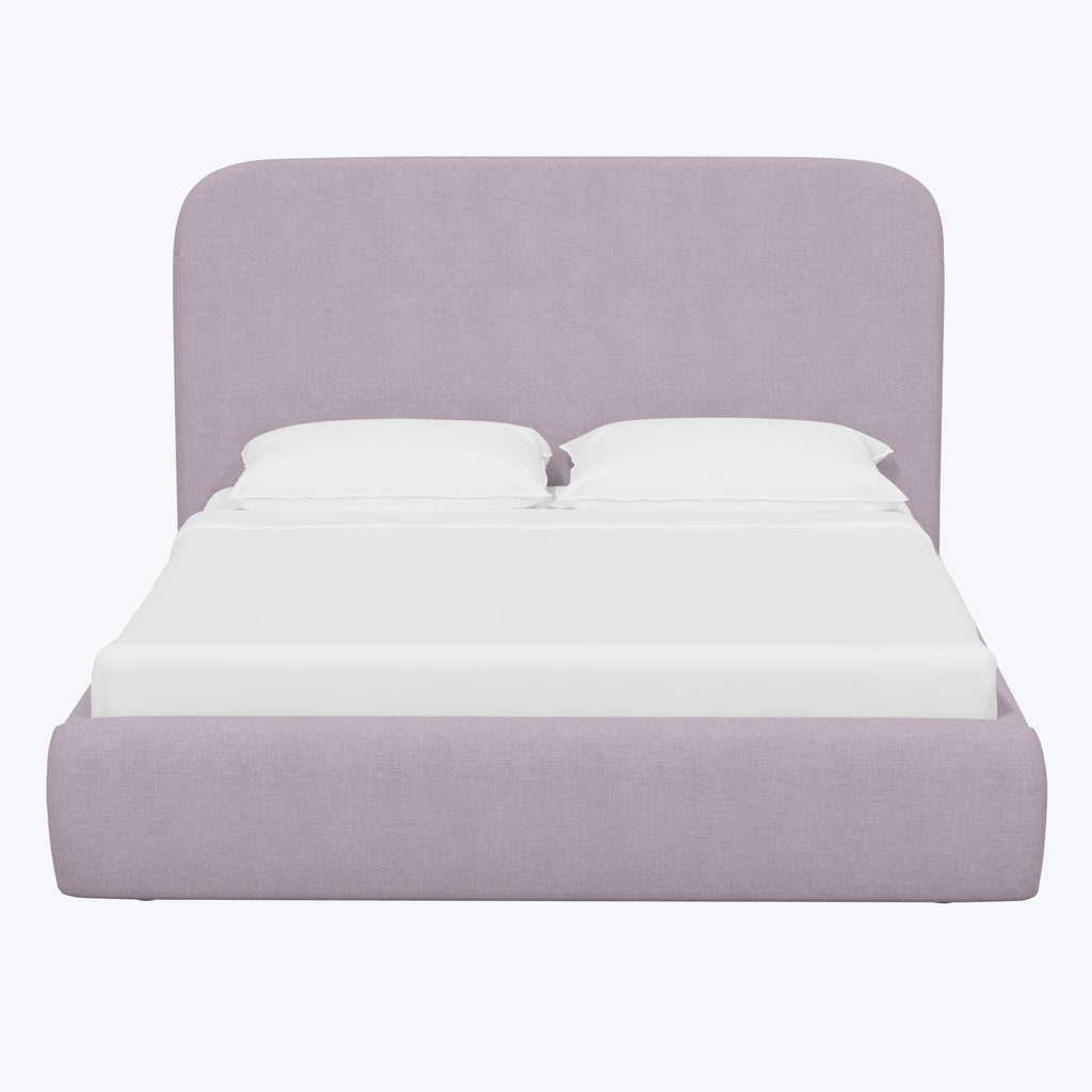 Emme Tall Platform Bed Linen Lilac / Queen