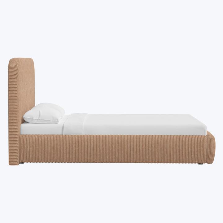 Emme Tall Platform Bed Corded Blush / Twin