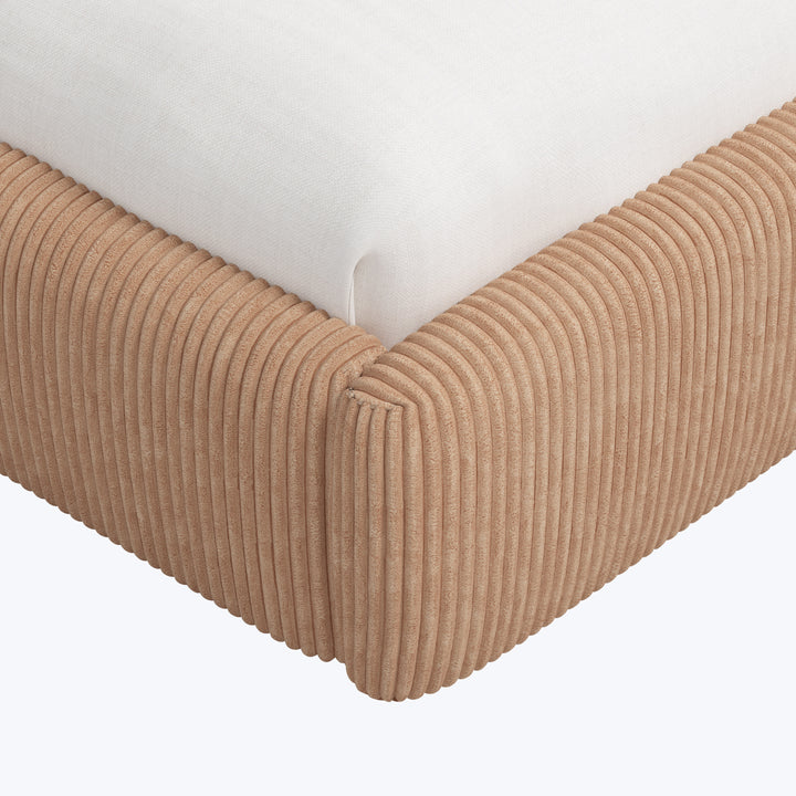 Emme Tall Platform Bed Corded Blush / Twin