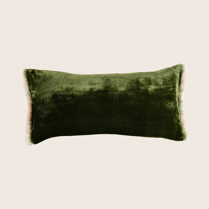 Silk Velvet Fringe Lumbar