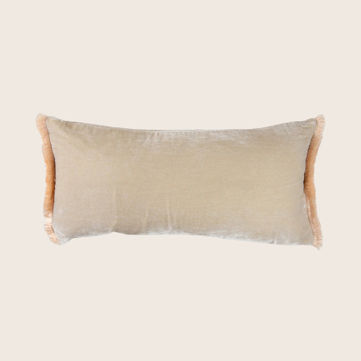 Silk Velvet Fringe Lumbar