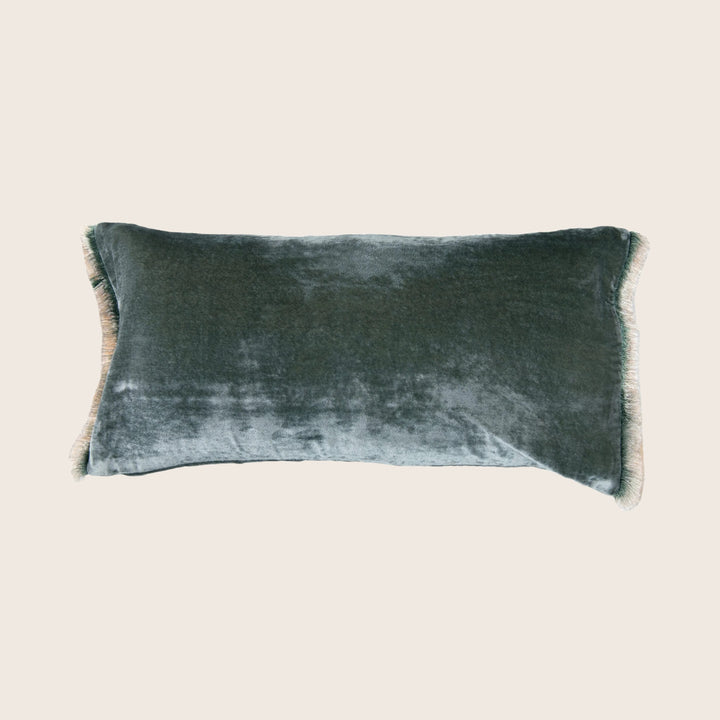 Silk Velvet Fringe Lumbar
