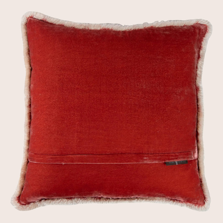 Silk Velvet Fringe Pillow