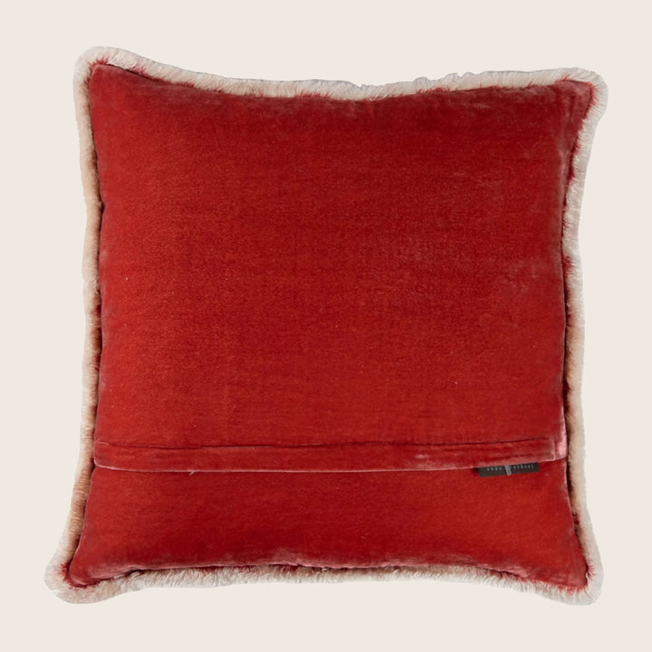 Silk Velvet Fringe Pillow