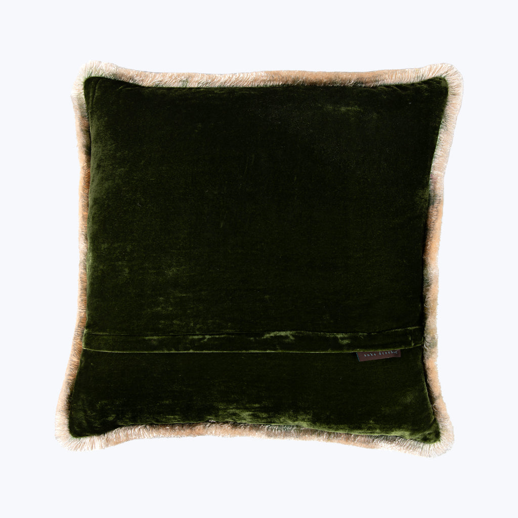 Silk Velvet Fringe Pillow