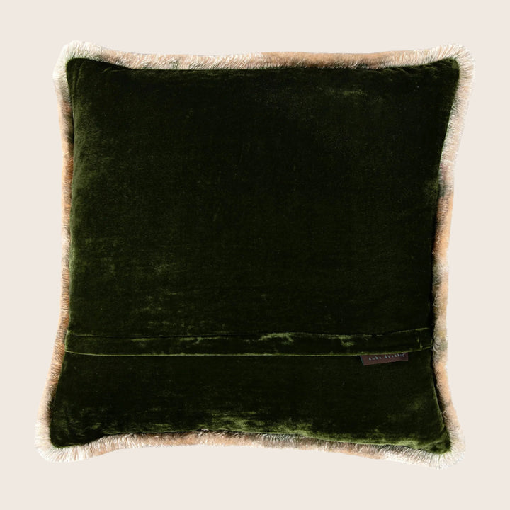 Silk Velvet Fringe Pillow