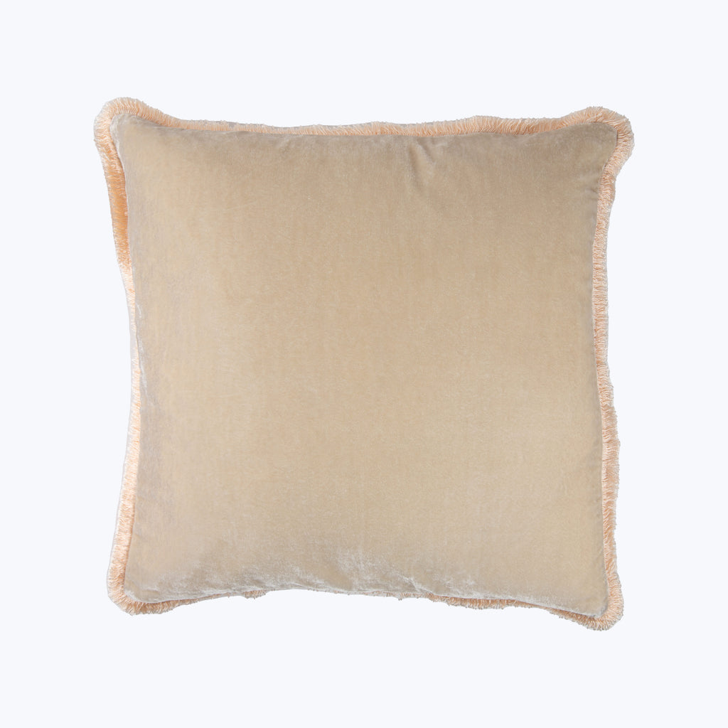 Silk Velvet Fringe Pillow