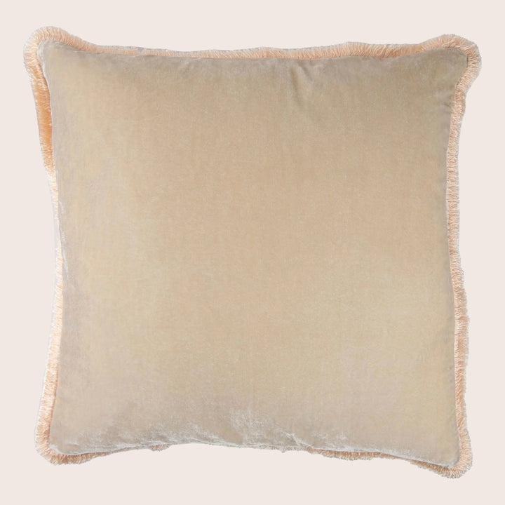 Silk Velvet Fringe Pillow