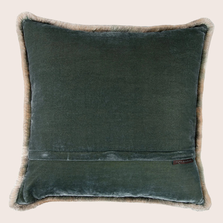 Silk Velvet Fringe Pillow