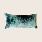 Silk Velvet Shaded Indigo Fringe Lumbar