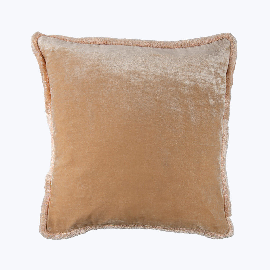 Silk Velvet Fringe Pillow