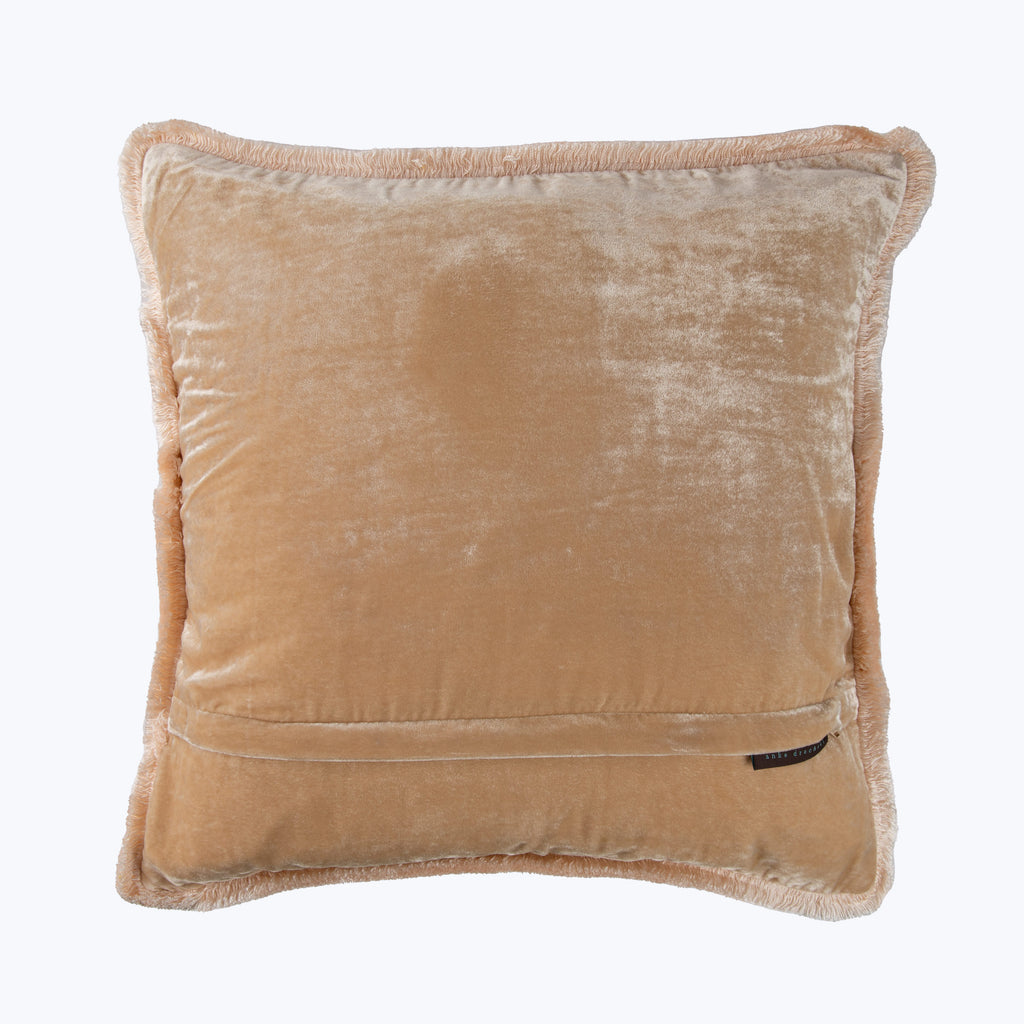 Silk Velvet Fringe Pillow