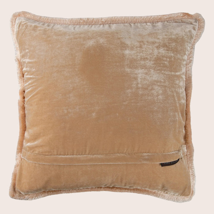 Silk Velvet Fringe Pillow