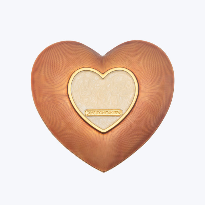 Aria Floral Heart Trinket Tray, Pink