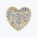 Aria Floral Heart Trinket Tray, Blue