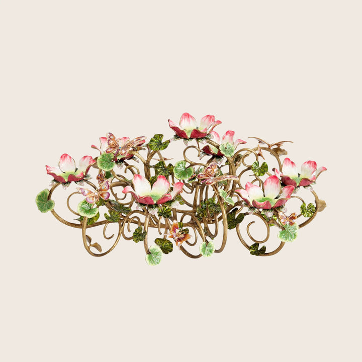 Claudine Floral & Butterfly Candelabra